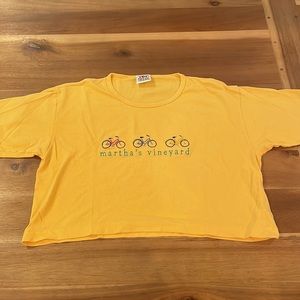 Vintage Martha's Vineyard Embroidered Crop Top